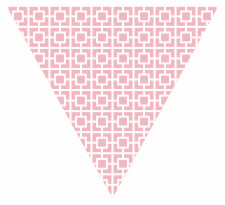 Square Lattice Repeat Pattern Bunting Free Printable Easy-to-Make