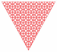 Red Square Lattice Repeat Pattern Bunting Free Printable Easy-to-Make