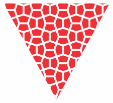 Red Hex Pattern Bunting Free Printable Easy-to-Make