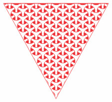 Red & White Woven Bunting Free Printable Easy-to-Make