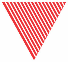 Red Stripes Diagonal Bunting Free Printable Easy-to-Make