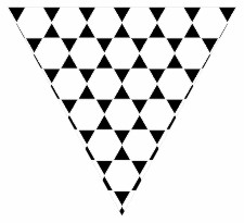 Black & White Hexagons & Triangles Bunting Free Printable Easy-to-Make