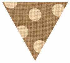 Dots Hessian Flag Bunting Large Dots Bunting Free Printable Easy-to-Make
