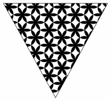 Black & White Daisy Repeat Pattern Bunting Free Printable Easy-to-Make