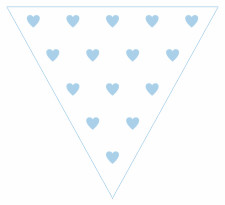 Hearts Bunting Free Printable Easy-to-Make