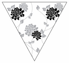 Black & White Floral Bunting Free Printable Easy-to-Make