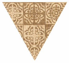 Moroccan Hessian Sack Textured Bunting Flag Free Printable Easy-to-Make