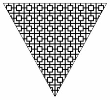 Black & White Square Lattice Repeat Pattern Bunting Free Printable Easy-to-Make