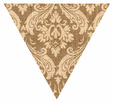 Renaissance Wallpaper Hessian Sack Textured Bunting Flag Free Printable Easy-to-Make