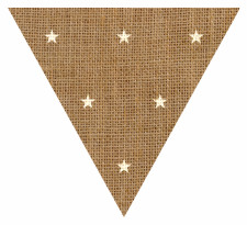 Little Stars Hessian Sack Textured Bunting Flag Free Printable Easy-to-Make