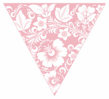 Floral Bunting Free Printable Easy-to-Make