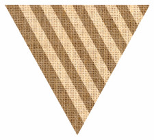 Striped Hessian Sack Textured Bunting Flag Free Printable Easy-to-Make