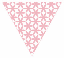 Daisy Repeat Pattern Bunting Free Printable Easy-to-Make
