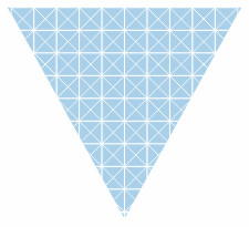 Squares Triangles Lattice Repeat Pattern Bunting Free Printable Easy-to-Make