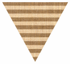 Stripes Hessian Sack Textured Bunting Flag Free Printable Easy-to-Make
