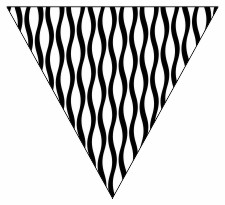 Black & White Wavey Lines Bunting Free Printable Easy-to-Make