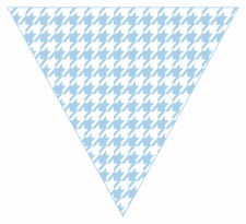 Houndstooth Bunting Free Printable Easy-to-Make