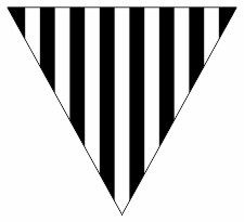 Black & White Stripes Vertical Bunting Free Printable Easy-to-Make