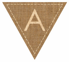Link to Hessian Sack Alphabetical Textured Bunting Free High Resolution PDF Printable Easy-to-Make