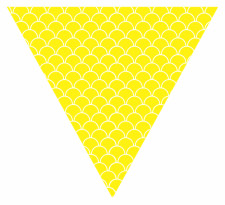 Fish Scales Bunting Free Printable Easy-to-Make