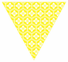 Hexagonal Floral Bunting Free Printable Easy-to-Make